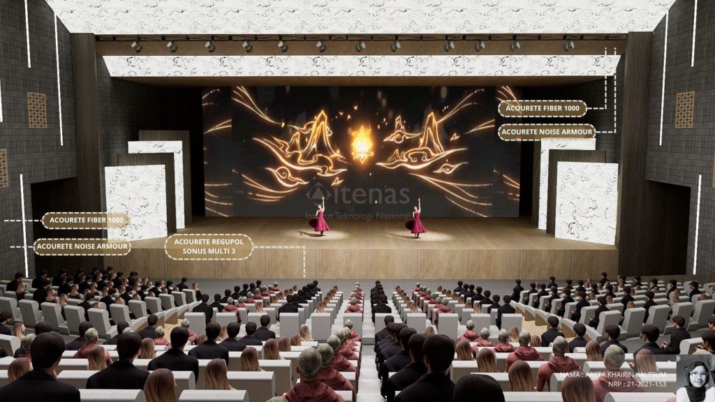 Projek Auditorium Hall pada SO+RA Youth Cultural Center dengan Akustik Menggunakan Material Acourete