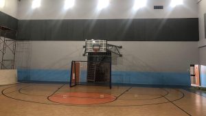 peredam suara lapangan basket BINUS University