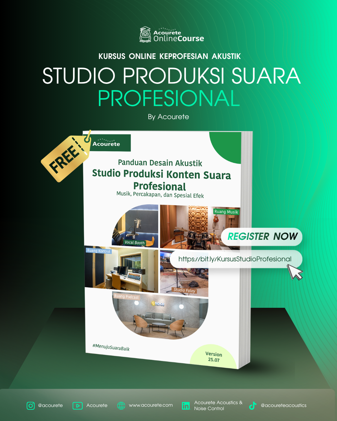 desain akustik studio